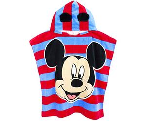 Disney Mickey Mouse Unisexe Poncho Taille Unique Serviette de Bain Enfants Fille