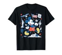 Disney Mickey Mouse USA Americana Collage 4th of July 250th T-Shirt