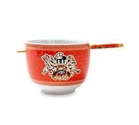 Disney Mickey Mouse Wild Wok Service de table en céramique | Comprend un bol à nouilles ramen de 590 ml et des baguettes en bois