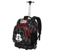Disney Sac à dos à roulettes Mickey Mouse Year GTS FAN Noir Enfants 32 x 47 cm 30 L