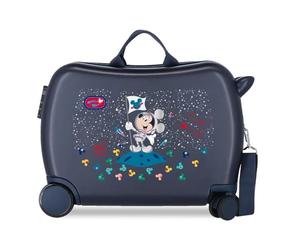 Disney Mickey on The Moon Valise pour Enfant Bleu 50 x 38 x 20 cm Rigide ABS Fermeture à Combinaison latérale 34 1,8 kg 4 Roues, Marin