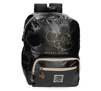Disney Mickey Outline Sac à dos scolaire pour ordinateur portable 13,3" Noir 32 x 42 x 15 cm Polyester 20,16L, Noir, Sac à dos scolaire pour ordinateur portable