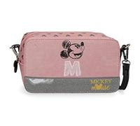 Disney Mickey The Blogger Bandoulière Rose 19,5x11,5x7,5 cms PVC et Polyester