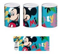 DISNEY MICKEY - Tirelire en métal 7,5 x 7,5 x 10 cm Multicolore G