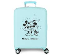 Disney Mickey Valise de Voyage Mickey et Minnie Blanc 38x55x20 cms ABS Rigide Serrure à Combinaison latérale 34L 2 kgs 4 Roues Doubles Bagage à Main. Sacs Joumma