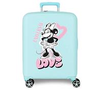 Disney Mickey Valise de Voyage Mickey et Minnie Blanc 38x55x20 cms ABS Rigide Serrure à Combinaison latérale 34L 2 kgs 4 Roues Doubles Bagage à Main. Sacs Joumma