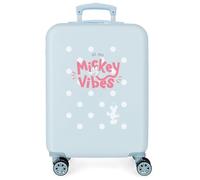 Disney Joumma Mickey Vibes Valise Cabine Bleue 38 x 55 x 20 cm Rigide 2 kg Fermeture à Combinaison latérale ABS 2 kg 35 L Bagage à Main, Bleu, Talla única, Valise Cabine