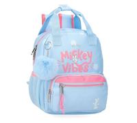Joumma Disney Mickey Vibes Sac à Dos préscolaire Bleu 23 x 28 x 10 cm Polyester 6,44 L, Bleu, Talla única, Sac à Dos préscolaire