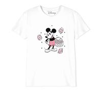 Disney « Mickey with Eggs Basket » BODMICKTS090 T-Shirt Garçon, Blanc, Taille 12 Ans