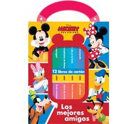 DISNEY: MICKEY Y SUS AMIGOS - LOS MEJORES AMIGOS - MI PRIMERA BIBLIOTECA - 12 LIBROS DE CARTON - PI KIDS