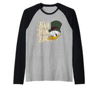 Disney Mickey's Christmas Carol Ebenezer Scrooge Bah Humbug Manche Raglan