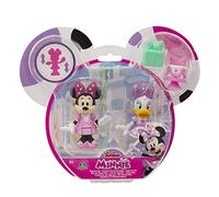 Disney Minnie, 2 Figurines Articulées 7,5 cm avec Accessoires, Thème Party, Jouet pour Enfants Dès 3 Ans, GIOCHI PREZIOSI, MCN173