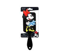 DISNEY MINNIE - Brosse à Cheveux Paddle Démêlante 3D Minnie Mouse - Tous Types de Cheveux - Démêlage Doux -Poignée Antidérapante - Accessoire Format Voyage - Enfant, Adulte - Produit Officiel Disney