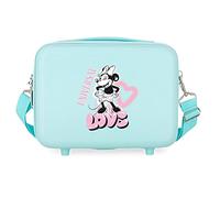 Disney Minnie Coeur Turquoise Trousse De Toilette Adaptable 29x21x15 cms ABS Rigide 9.14L 0.8 kgs