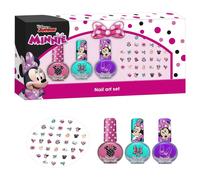 Disney - Minnie Coffret Vernis Coffret 3 Vernis + Autocollants Pour Ongles 1 Unité
