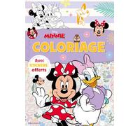 Coloriage avec stickers offerts - Livre coloriage 4 ans - Livre coloriage Minnie - Livre coloriage Disney