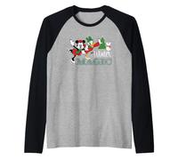 Disney Minnie & Daisy Christmas Winter Magic Holiday Skating Manche Raglan