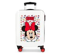Disney Minnie Diva Valise de Cabine Multicolore 38 x 55 x 20 cm Rigide ABS Fermeture à Combinaison latérale 34L 2 kgs 4 Roues Doubles Bagages à Main, Multicolore, Valise de Cabine