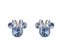 Disney Minnie EF00469SDECL.PH - Boucles d'oreille Femme - Plaqué Argent - Pierre de Naissance du Mois de décembre, Taille Unique, Laiton, sans Pierre précieuse
