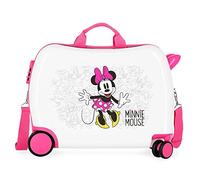 Disney Minnie Enjoy the Day Valise Enfant Blanc 50x38x20 cms Rigide ABS Serrure à combinaison 34L 2,1Kgs 4 roues Bagage à main