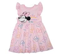 Disney MINNIE, Ensemble 2 Pièces, T Shirt + Short, Enfants, (2 à 8 Ans), Mixte, Garçon, Fille, Doux, Mignon, Chaud, T Shirt, Short, Modèle DIS MF 5223C254 S2-4A, ROSE