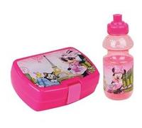 DISNEY MINNIE - Ensemble goûter 2 pièces (boite goûter, gourde) Rose G