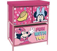 Disney Minnie Étagère de rangement avec 3 tiroirs Rosa Rosa One Size