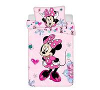 Disney Minnie Flowers Parure de lit enfant (petit) 100×135 cm, 40×60 cm