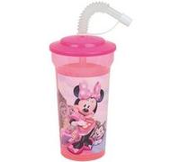 DISNEY MINNIE - Gobelet paille 400 mL Rose G