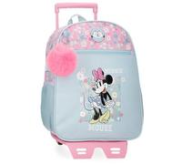 Joumma Disney Minnie Happy Sac à Dos Scolaire avec Chariot Bleu 27 x 33 x 11 cm Polyester 9,8 L, Bleu, Talla única, Sac à Dos Scolaire avec Chariot