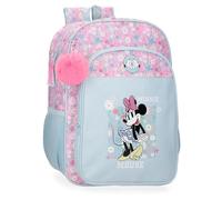 Joumma Disney Minnie Happy Sac à Dos Scolaire Bleu 30 x 40 x 13 cm Polyester 15,6 L, Bleu, Talla única, Sac à Dos Scolaire