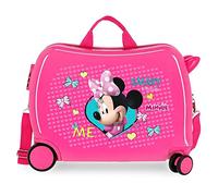 Disney Minnie Happy Helpers Valise Enfant Rose 50x38x20 cms Rigide ABS Serrure à Combinaison 34L 2,3Kgs 4 Roues Bagage à Main
