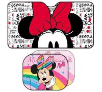 Disney Minnie Kit pare-soleil avant voiture et paire de rideaux latéraux avec Mickey Mouse