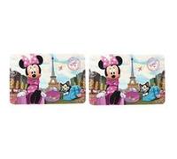 DISNEY MINNIE - Lot de 2 sets de table pour enfants et bébés Rose G