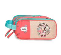 Disney Minnie Lovin Life Trousse Triple Multicolore 22 x 10 x 9 cm Microfibre, Multicolore, Trousse Triple