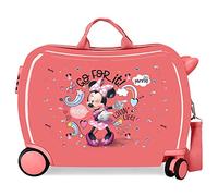 Disney Minnie Lovin Life Valise pour Enfant Rose 50x39x20 cm Rigide ABS Fermeture à Combinaison latérale 34L 1,8 kg 4 Roues Bagages à Main, Rose, Valise pour Enfant