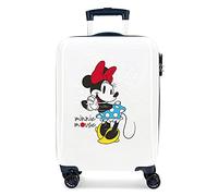 Disney Minnie Magic Valise Trolley Cabine Blanc 37x55x20 cms Rigide ABS Serrure à combinaison 33L 2,8Kgs 4 roues doubles Bagage à main