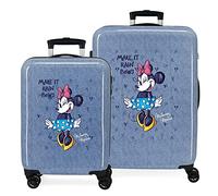 Disney Minnie Make it Rain Bows, Bleu, Taille Unique pour Tous, Jeu de valises