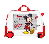 Disney Minnie Mickey Draw the line Valise Enfant Rouge 50x39x20 cms Rigide ABS Serrure à combinaison 34L 2,1Kgs 4 roues Bagage à main