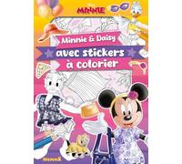 Disney Minnie - Minnie et Daisy avec stickers à colorier - Livre de coloriage avec stickers - Dès 5 ans