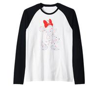 Disney Minnie Mouse 4th of July Fireworks Silhouette USA 250 Manche Raglan