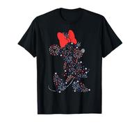 Disney Minnie Mouse 4th of July Fireworks Silhouette USA 250 T-Shirt