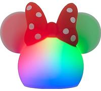 Disney Minnie Mouse 66945 Veilleuse spongieuse à changement de couleur pour enfants, lampe USB, fonctionne avec piles, intensité variable, idéale pour chambre, salle de jeux, salon et plus encore