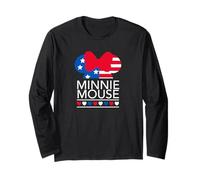 Disney Minnie Mouse Americana Hearts Manche Longue