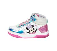 Disney Minnie Mouse Baskets pour Filles, Chaussures Baskets Haute Cadeau pour Filles, Taille EU 27
