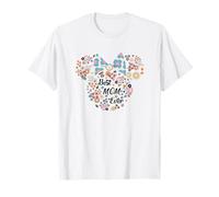 Disney Minnie Mouse Best Mom Ever Icon Flowers Mother's Day T-Shirt