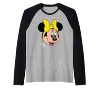Disney Minnie Mouse Big Face Forward Character Trip Matching Manche Raglan