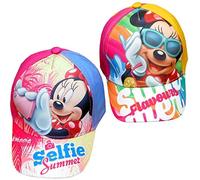 Disney Minnie Mouse Casquette Baseball Été Saveurs 52cm Velcro Réglable Chapeau - Multicolore, 6 3/8