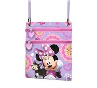 Disney Minnie Mouse Cat-Sac à Bandoulière Action Vertical, Lilas, 15 x 17 cm