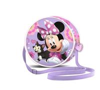 Disney Sac à bandoulière rond Minnie Mouse – Lilas – 18,5 x 18,5 cm